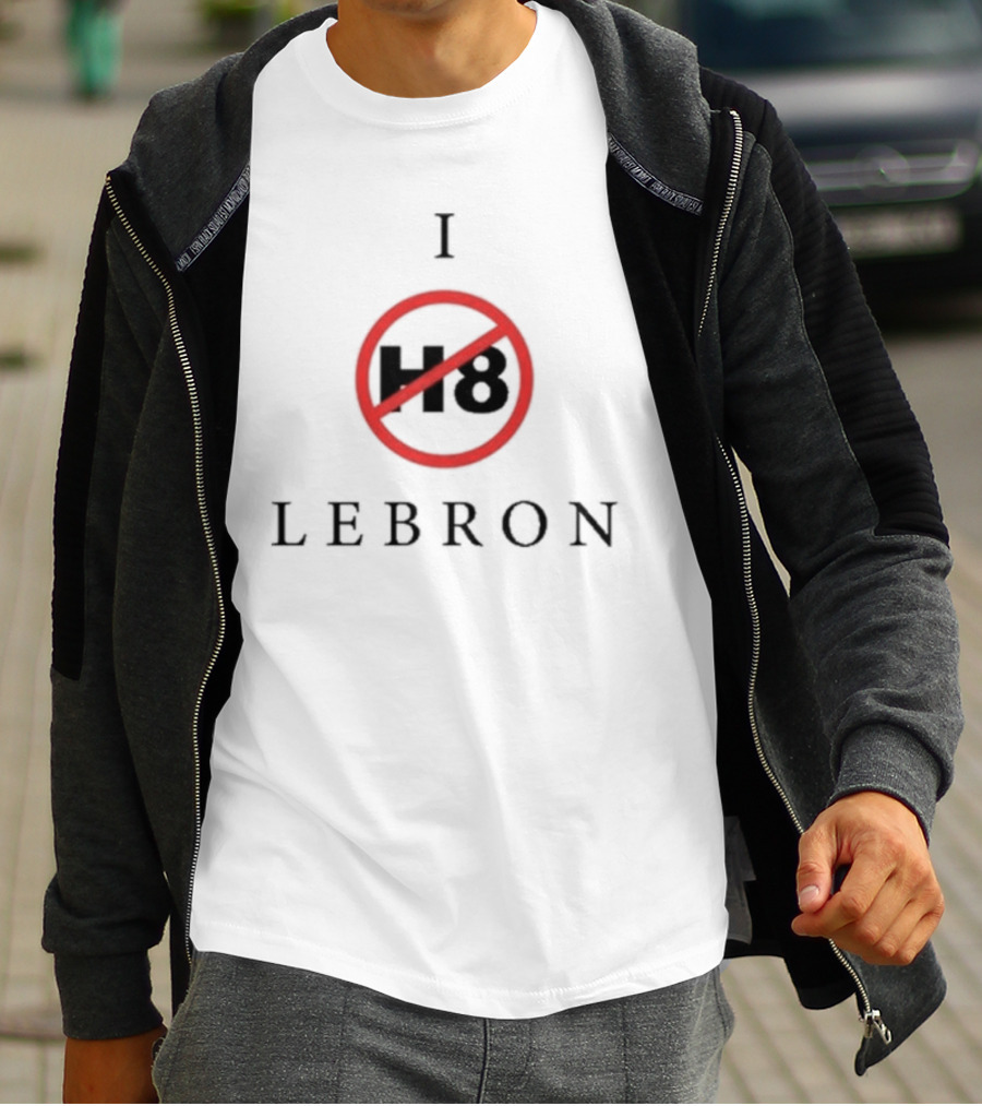 I H8 Lebron Red Circle Crossout T-Shirt