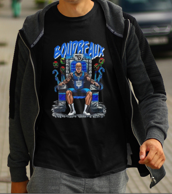 Boudreaux Throne Skull And Crossbones Power Stance T-Shirt