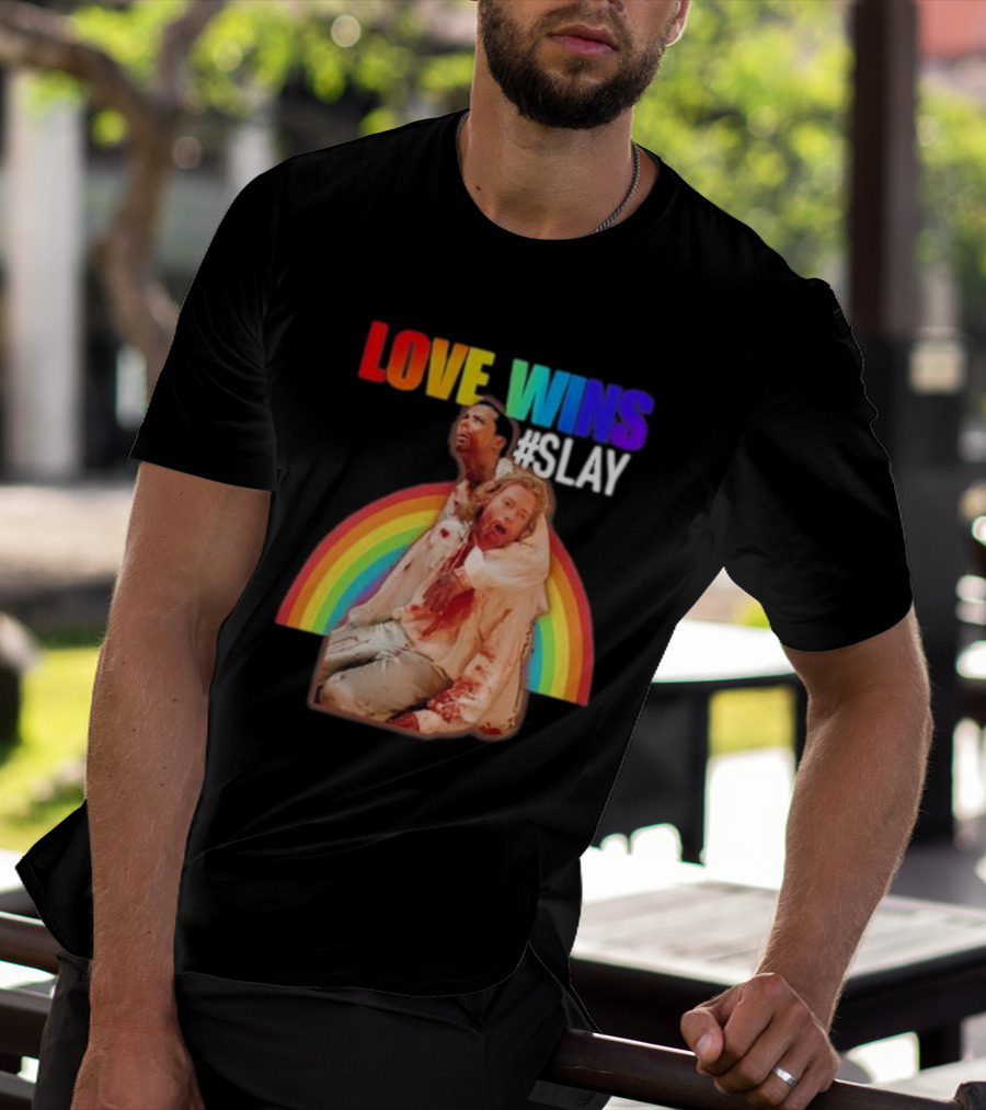 Cerpen Vampire Season 2 Love Wins #Slay Rainbow T-Shirt