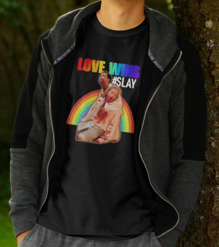 Cerpen Vampire Season 2 Love Wins #Slay Rainbow T-Shirt