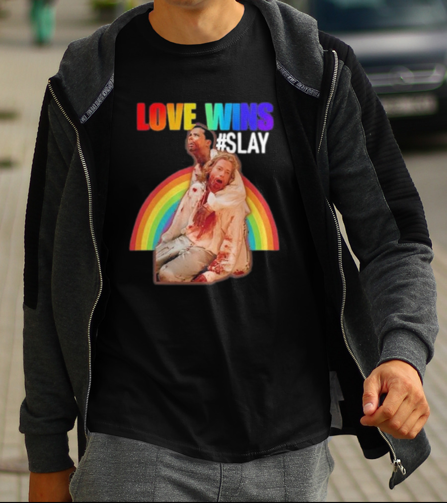 Cerpen Vampire Season 2 Love Wins #Slay Rainbow T-Shirt