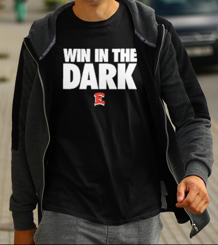 Win In The Dark East High Football E T-Shirt