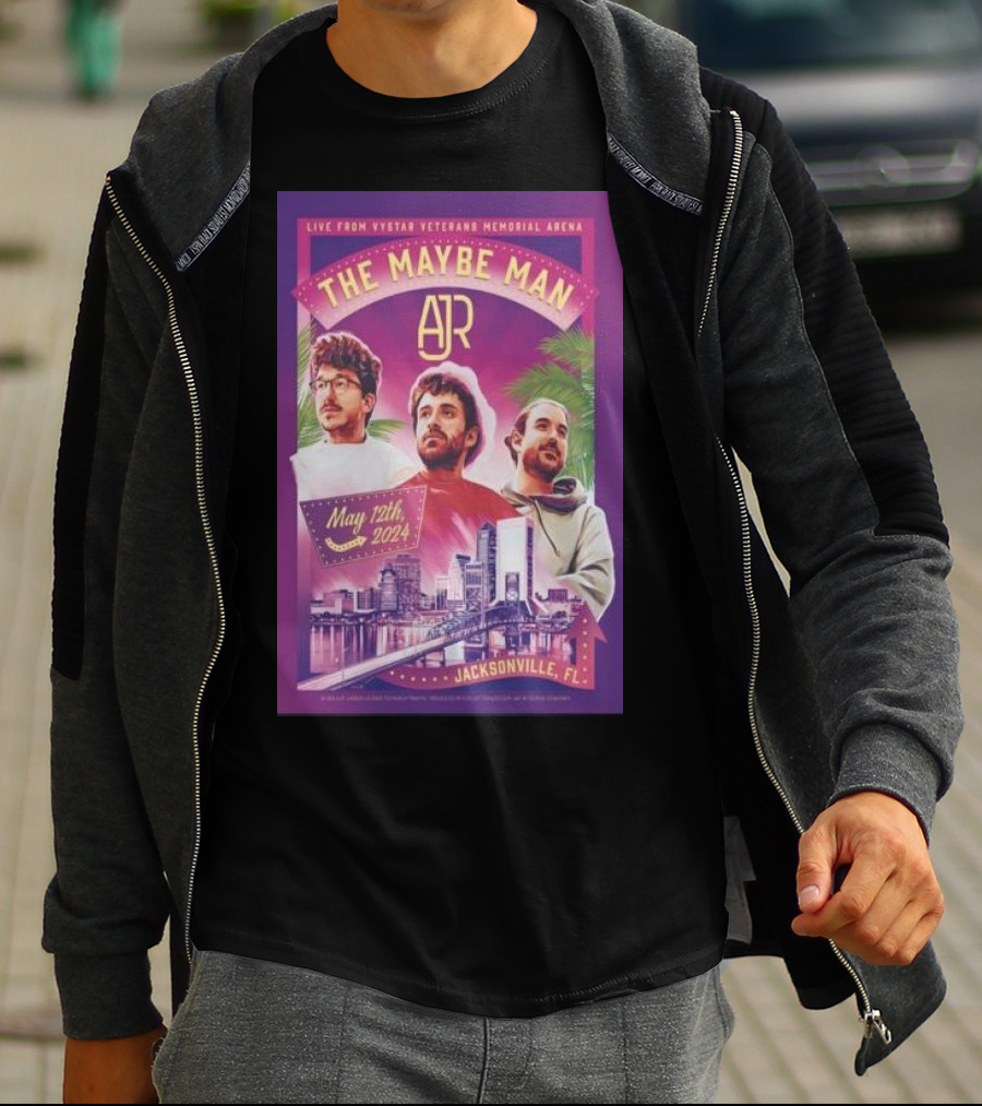 LIVE FROM VYSTAR VETERANS MEMORIAL ARENA THE MAYBE MAN AJR JACKSONVILLE FL MAY 12TH T-Shirt
