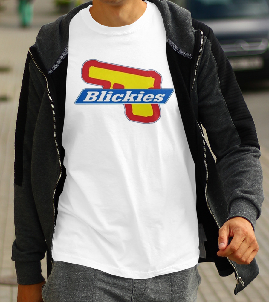 Blickies Gun Icon Logo 10Cellphones T-Shirt