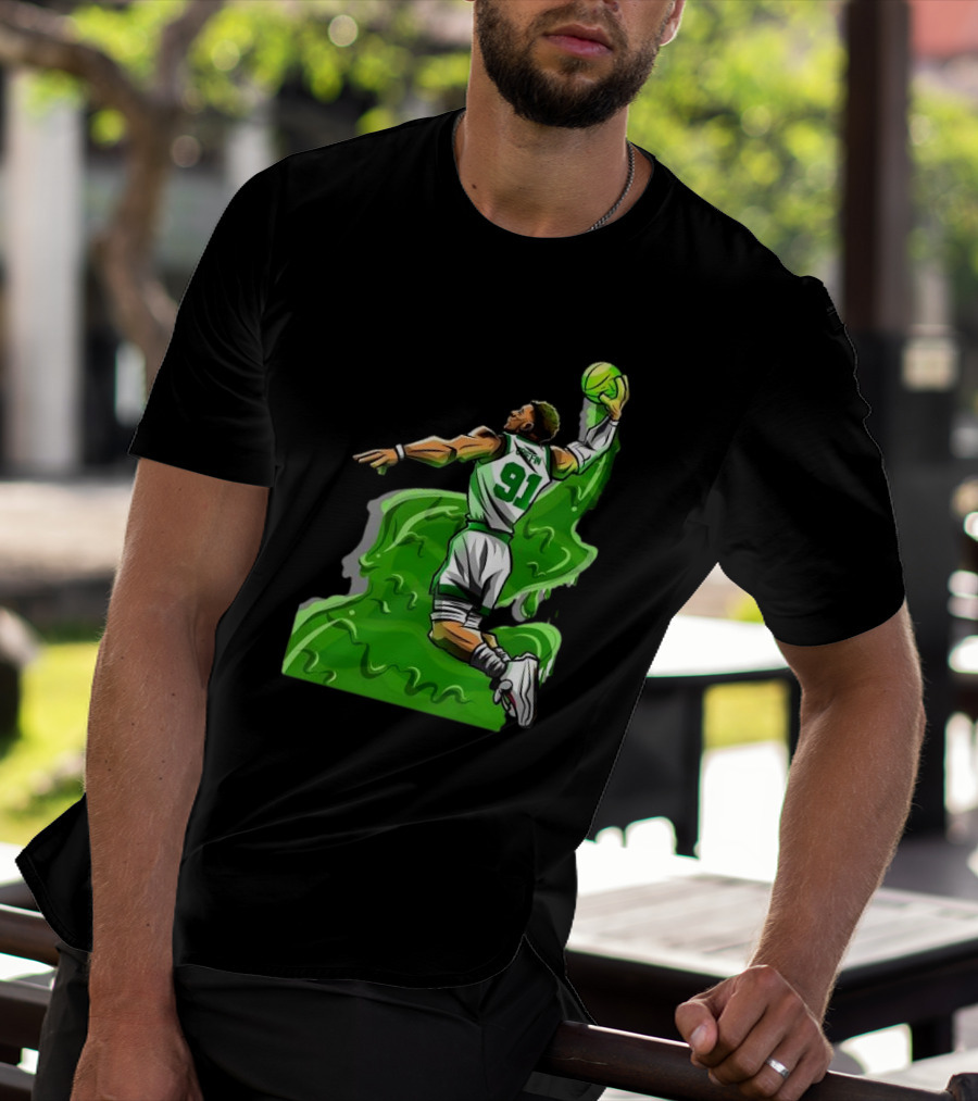 Blake Griffin Boston Celtics Number 91 Dunking Basketball T-Shirt