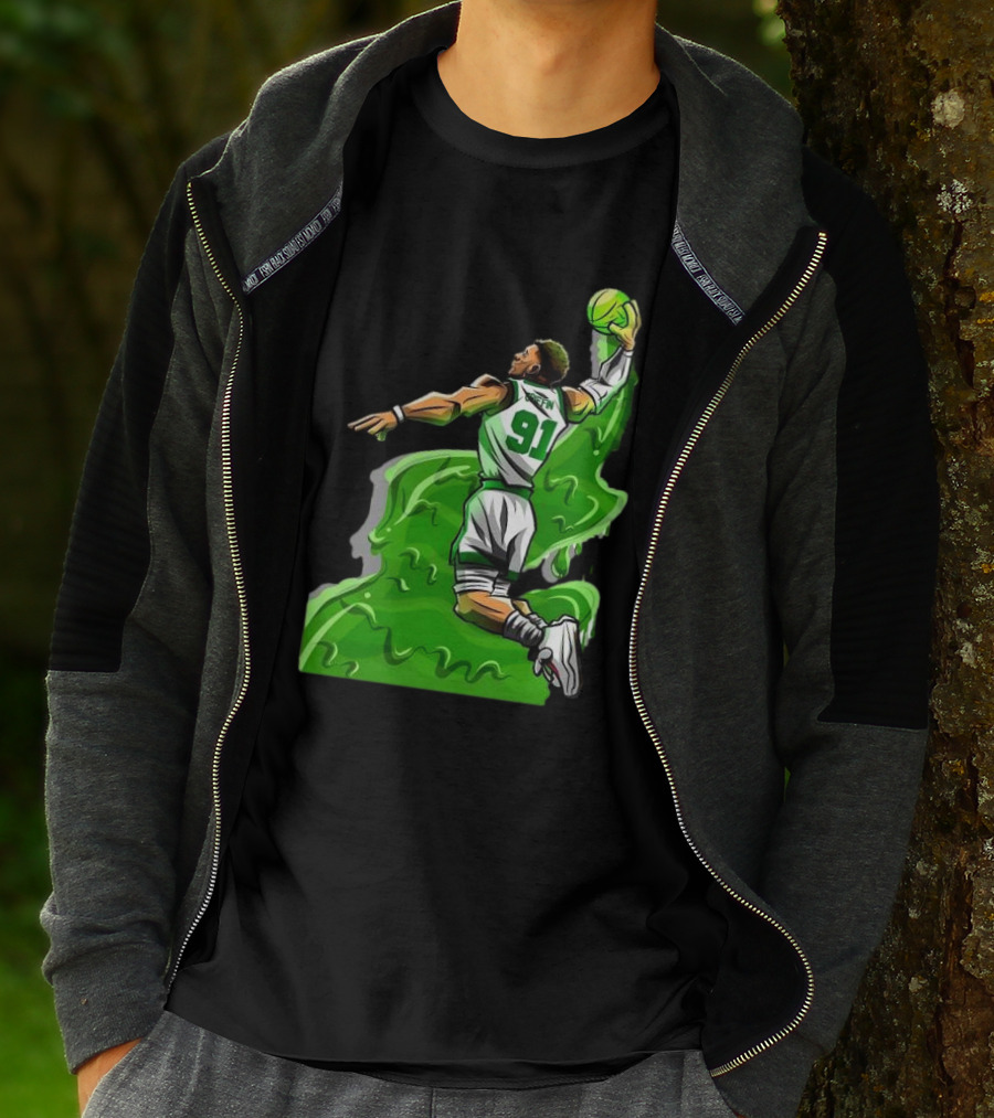 Blake Griffin Boston Celtics Number 91 Dunking Basketball T-Shirt
