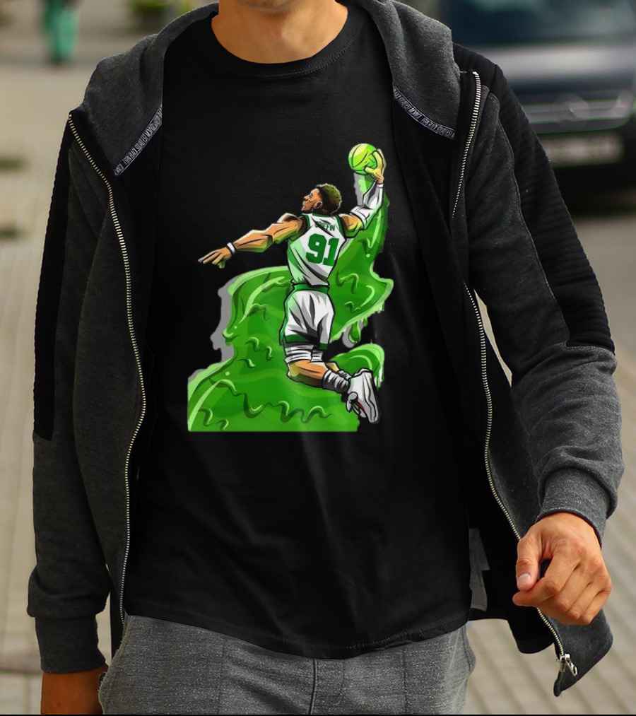Blake Griffin Boston Celtics Number 91 Dunking Basketball T-Shirt
