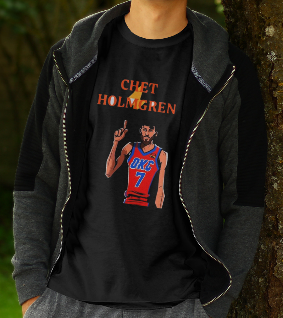 Chet Holmgren OKC Thunder Number 7 NBA Player T-Shirt