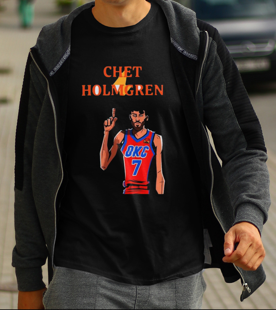 Chet Holmgren OKC Thunder Number 7 NBA Player T-Shirt