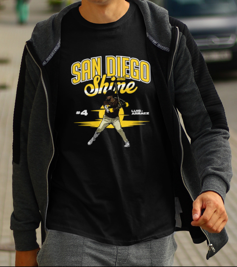 San Diego And Shine Luis Arráez #4 Baseball Player T-Shirt