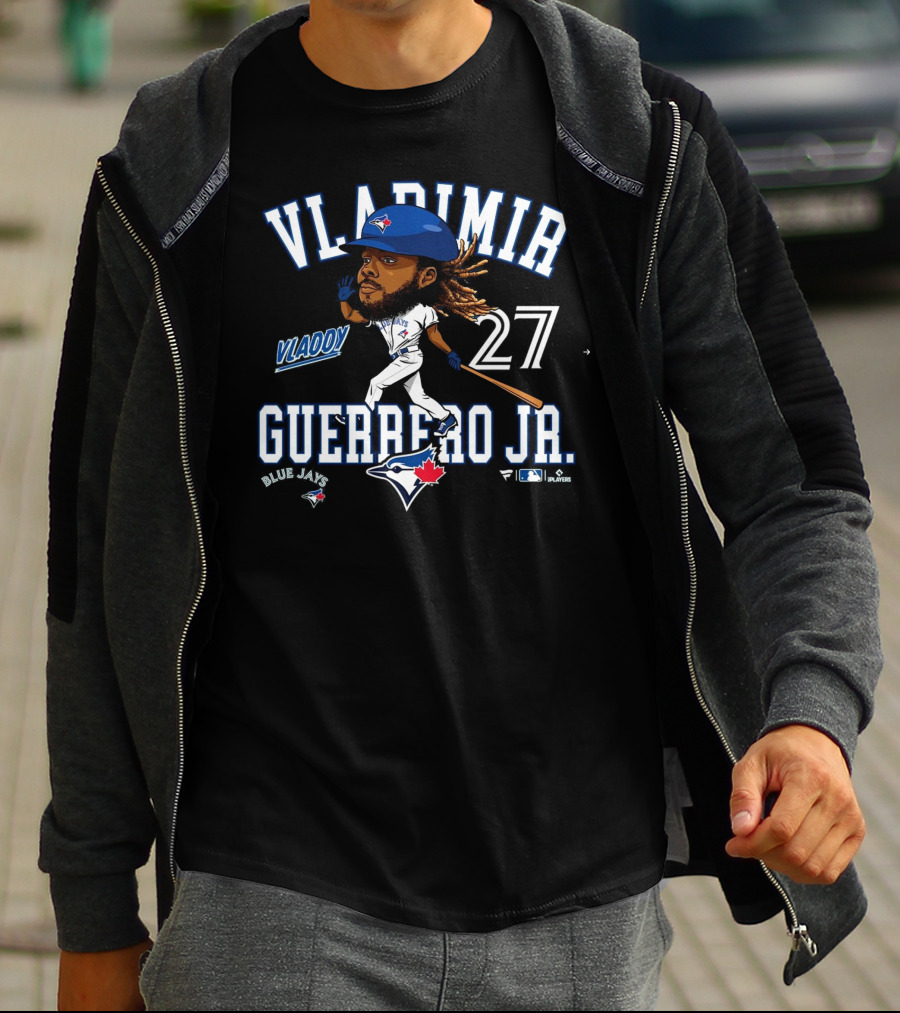 VLADIMIR GUERRERO JR. VLADDY 27 TORONTO BLUE JAYS CARICATURE BLUE JAYS T-Shirt