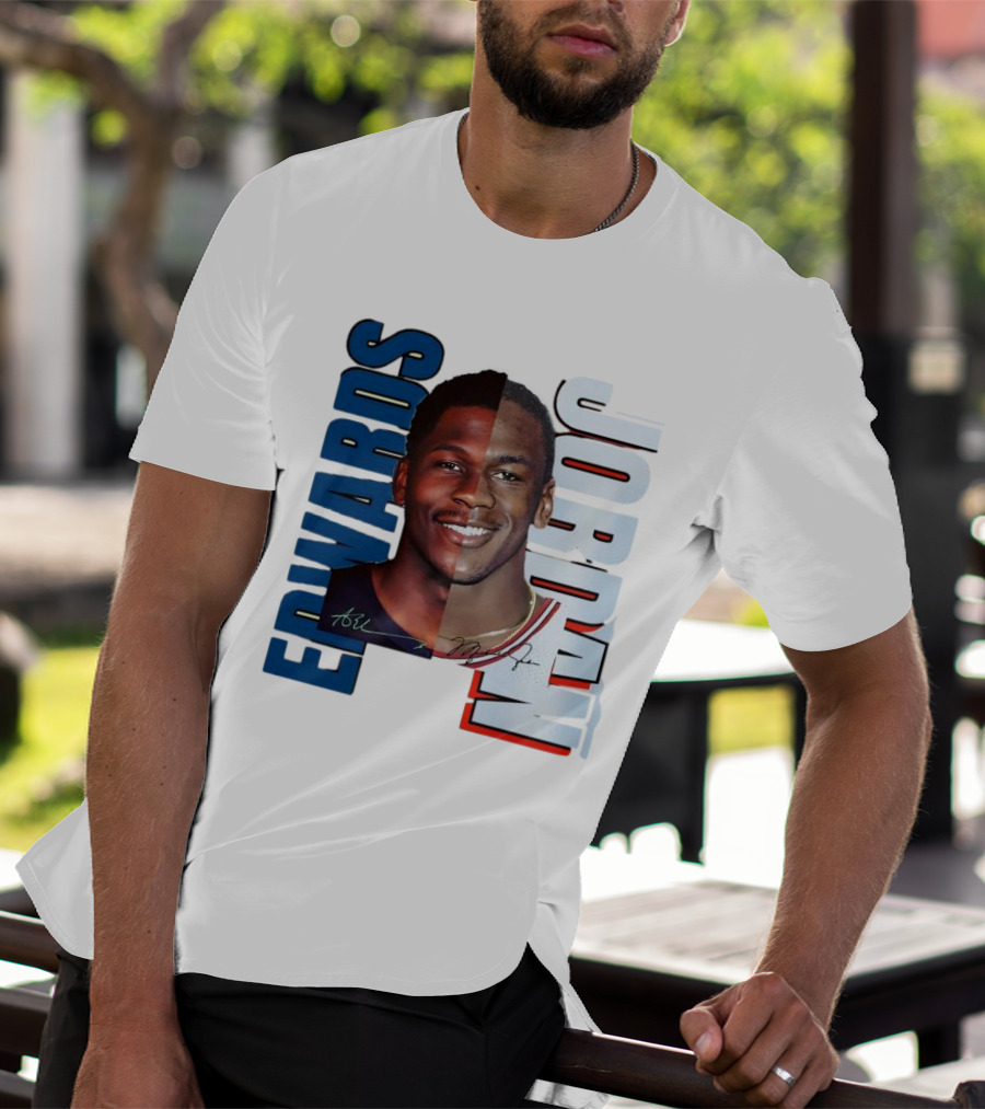 Edwards Jordan Basketball Signatures Split Face T-Shirt