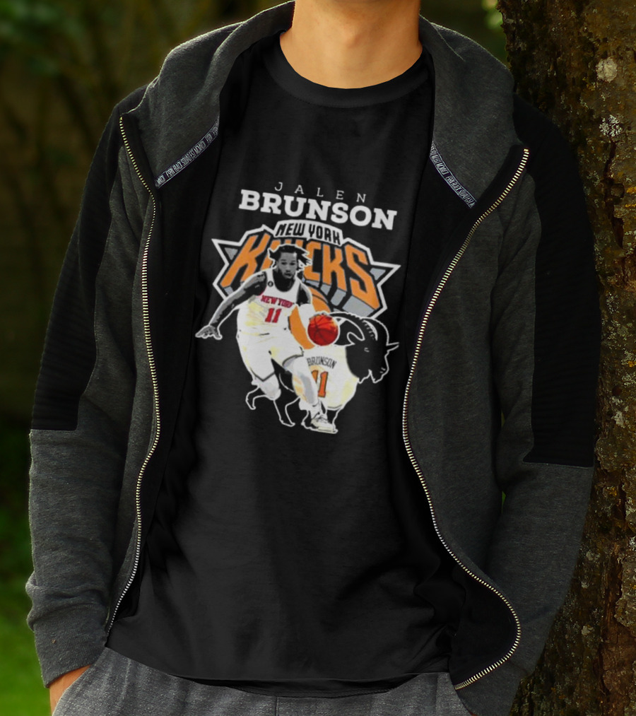 Jalen Brunson New York Knicks Goat Player T-Shirt