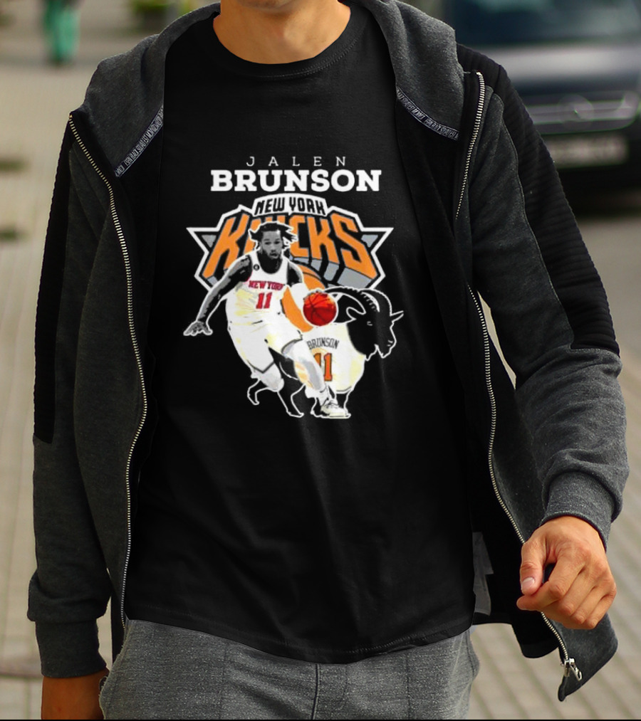 Jalen Brunson New York Knicks Goat Player T-Shirt