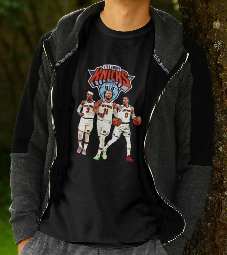 Villanova Knicks Josh Hart Jalen Brunson Donte DiVincenzo T-Shirt