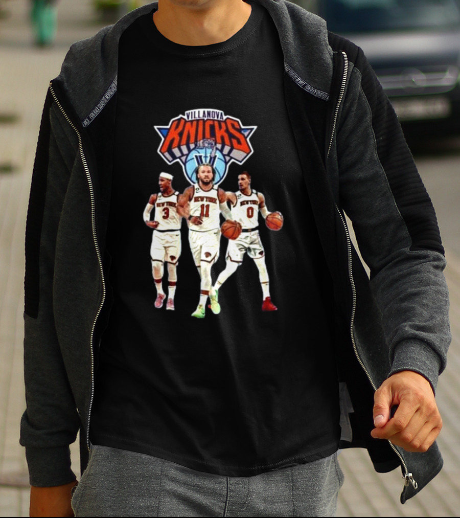 Villanova Knicks Josh Hart Jalen Brunson Donte DiVincenzo T-Shirt