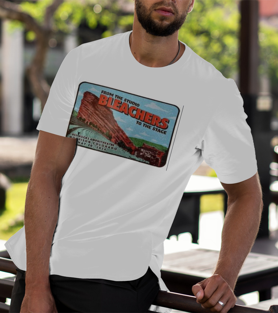 Bleachers From The Studio To The Stage Red Rocks Amphitheatre Morrison Colorado May 20 T-Shirt