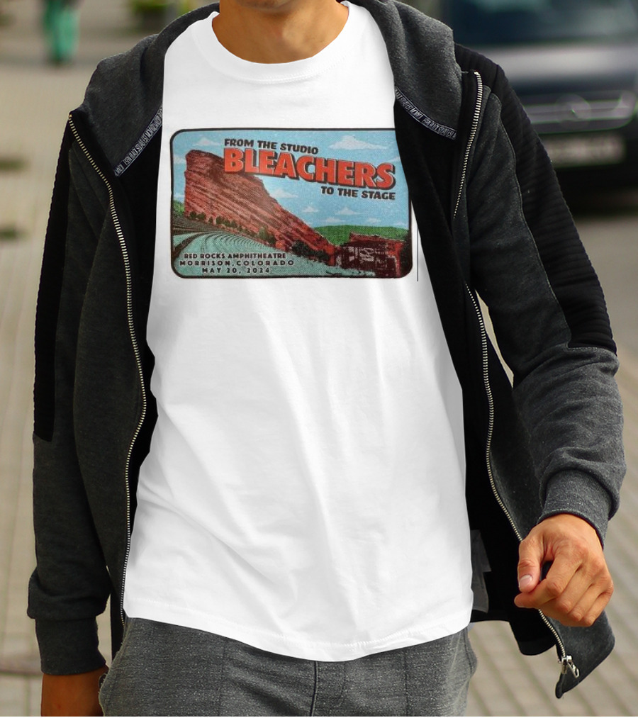 Bleachers From The Studio To The Stage Red Rocks Amphitheatre Morrison Colorado May 20 T-Shirt
