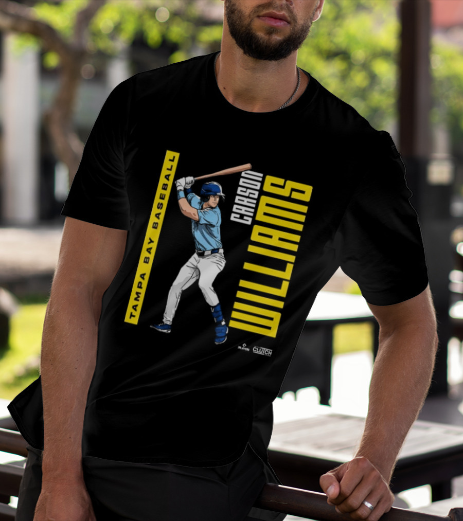 Carson Williams Tampa Bay Baseball Player Clutch Hitters T-Shirt