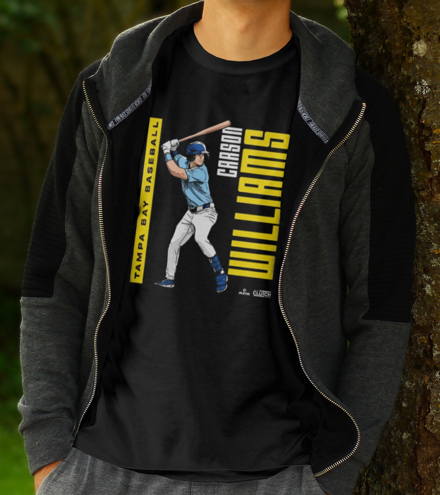 Carson Williams Tampa Bay Baseball Player Clutch Hitters T-Shirt