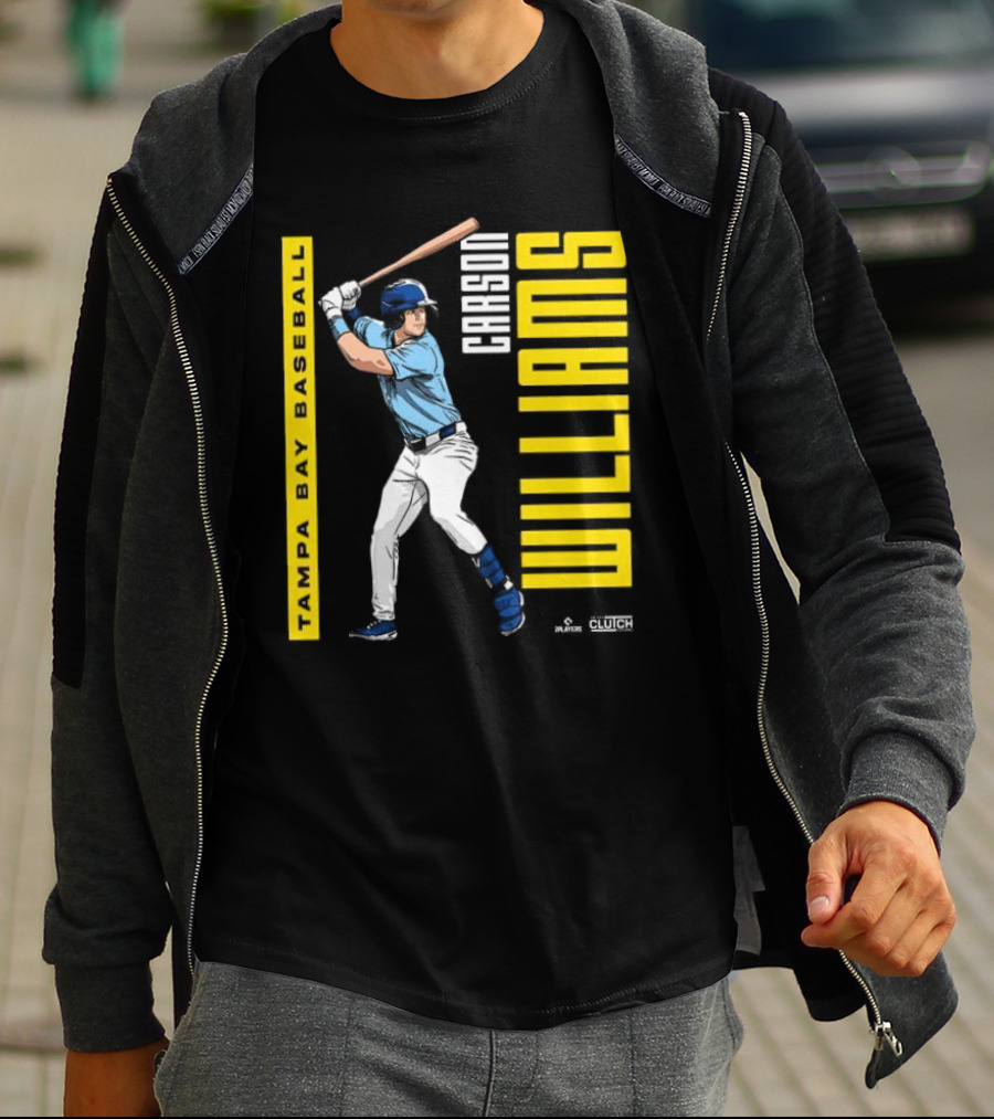 Carson Williams Tampa Bay Baseball Player Clutch Hitters T-Shirt