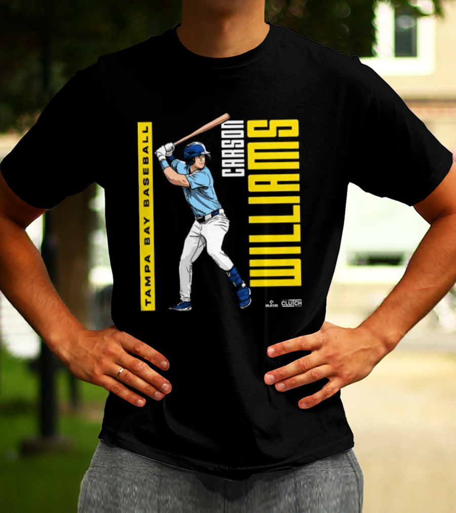 Carson Williams Tampa Bay Baseball Player Clutch Hitters T-Shirt