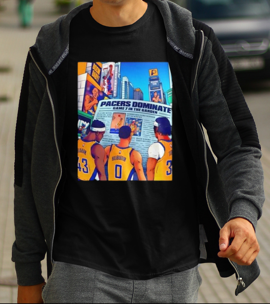 Pacers Dominate Game 7 In The Garden Broad Street Victory Highlights T-Shirt