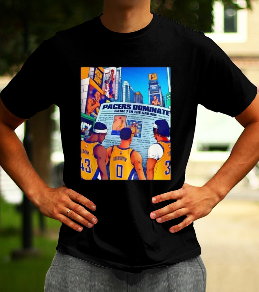 Pacers Dominate Game 7 In The Garden Broad Street Victory Highlights T-Shirt