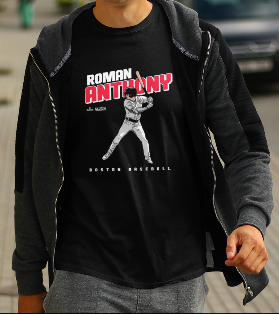 Roman Anthony Boston Baseball Player Artist Series Clutch Sports T-Shirt