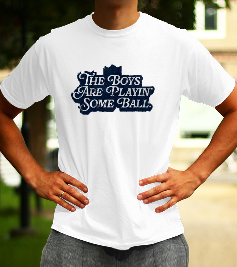 The Boys Are Playin’ Some Ball Vintage Style Retro Look T-Shirt