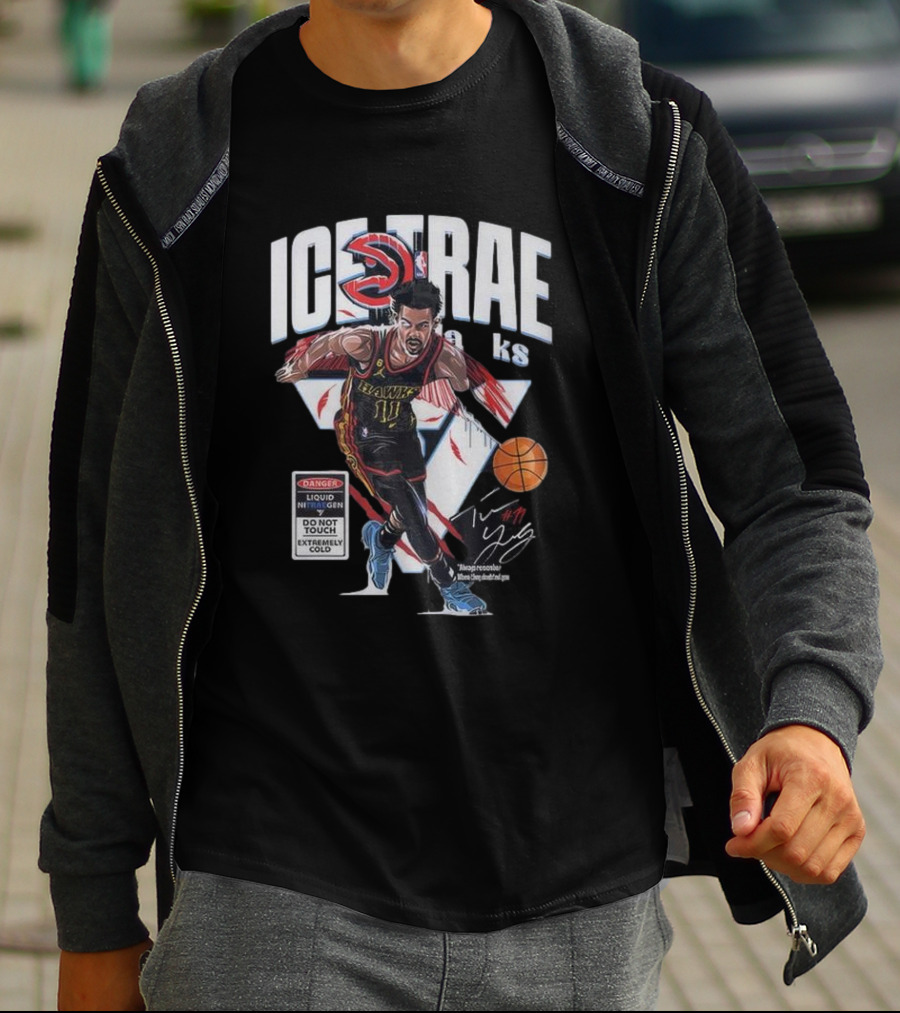 ICE TRAE Atlanta Hawks Basketball Team Trae Young Star Signature T-Shirt