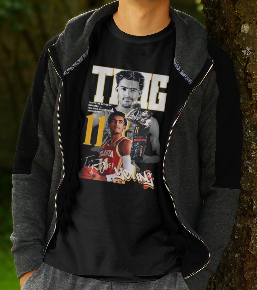 Trae Young Atlanta Hawks Basketball Star True Signature T-Shirt