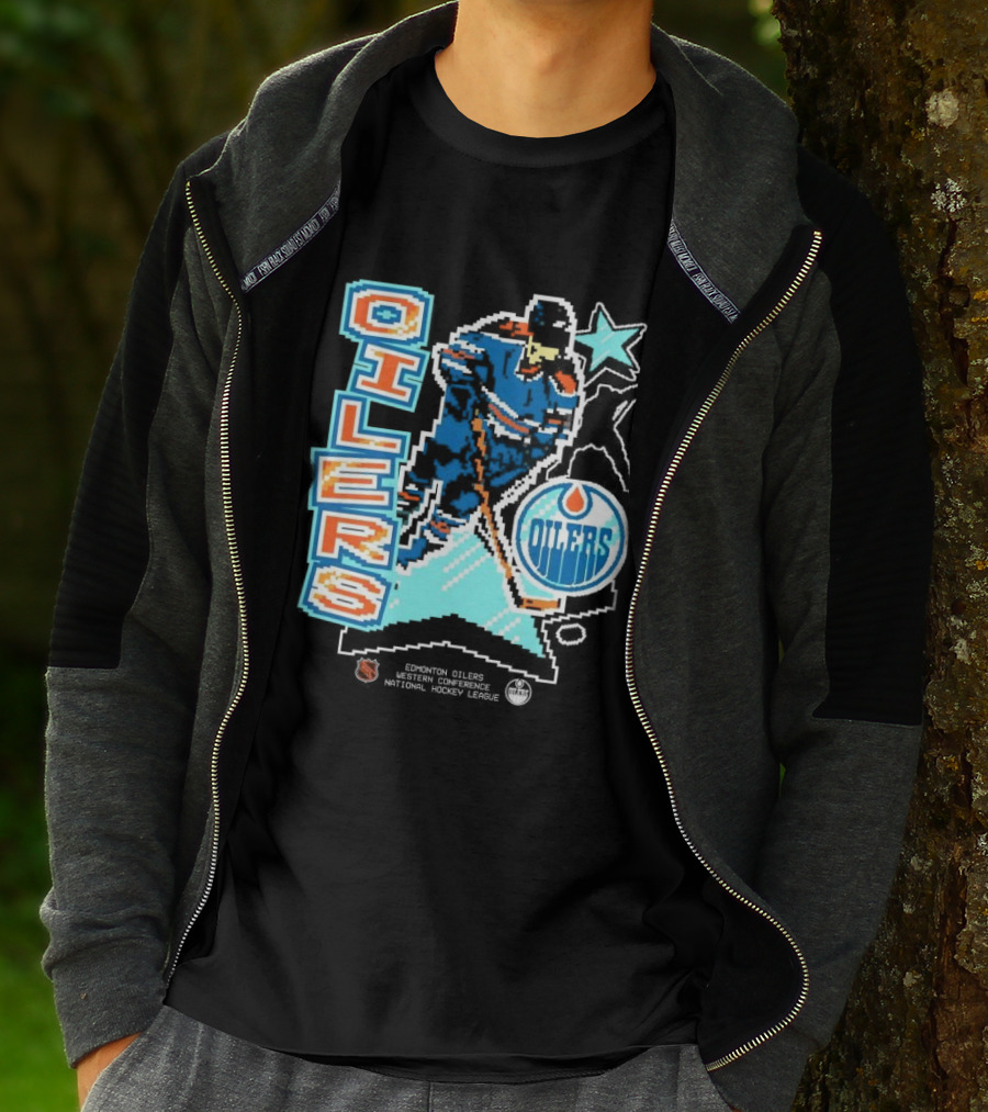 Edmonton Oilers Western Conference National Hockey League Player Retro T-Shirt