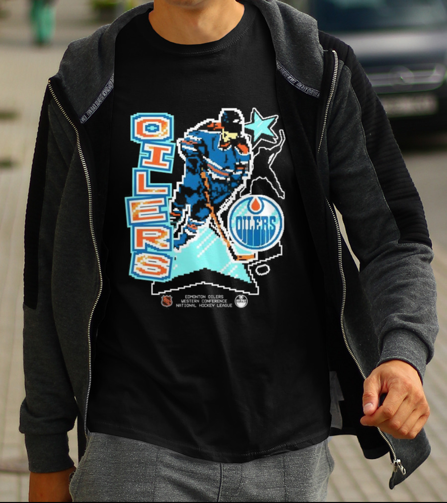 Edmonton Oilers Western Conference National Hockey League Player Retro T-Shirt