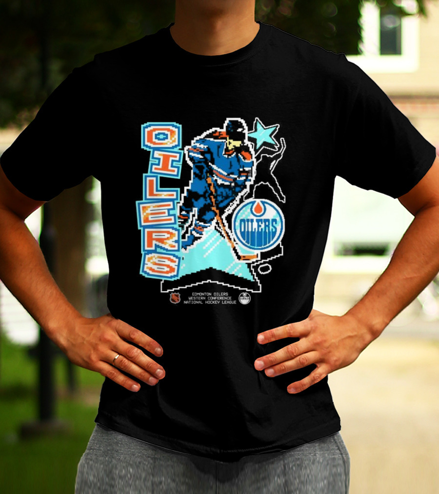Edmonton Oilers Western Conference National Hockey League Player Retro T-Shirt