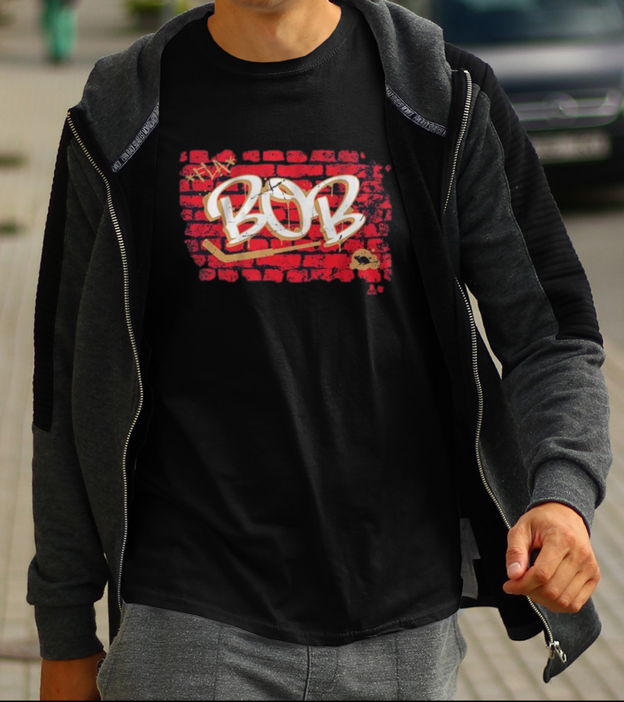 Sergei Bobrovsky Brick Wall BOB Hockey Graffiti T-Shirt