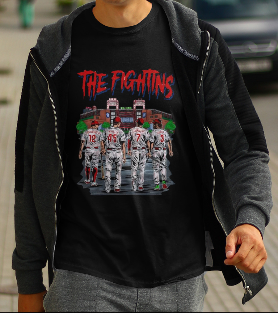 The Fightins Defend The Bank Philadelphia Phillies Players Stadium T-Shirt