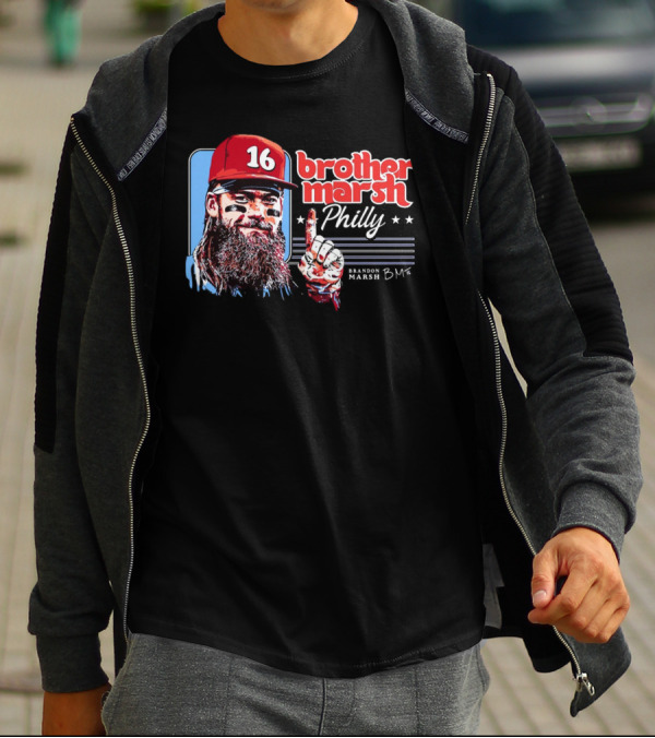 Brother Marsh Philly Brandon Marsh 16 Signature BM T-Shirt