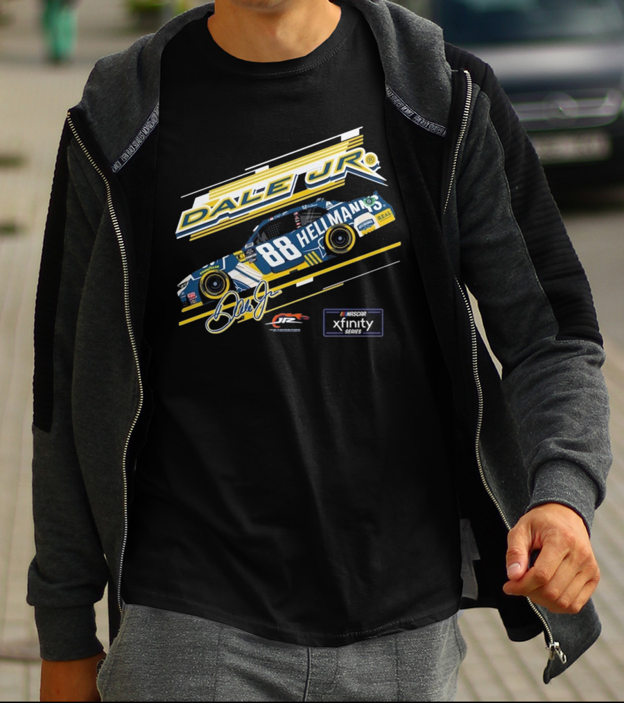 Dale Earnhardt Jr. Hellmann’s No. 88 JR Motorsports NASCAR Xfinity Series Car T-Shirt