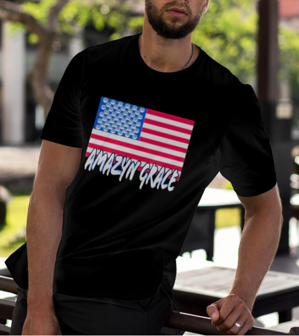 America Flag Amazyn Grace Pepsi Cap Stars T-Shirt
