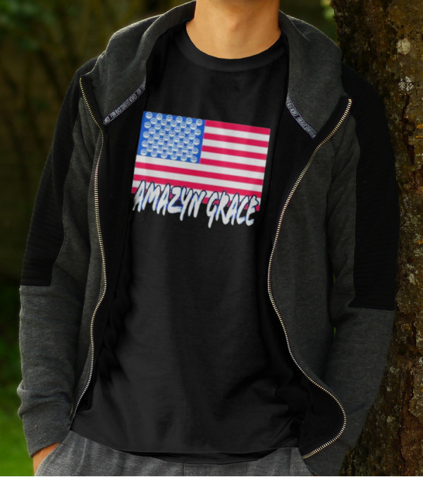 America Flag Amazyn Grace Pepsi Cap Stars T-Shirt