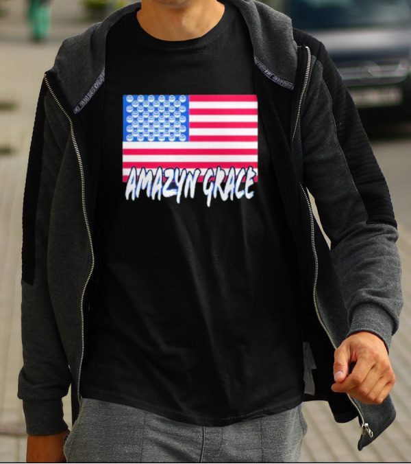 America Flag Amazyn Grace Pepsi Cap Stars T-Shirt