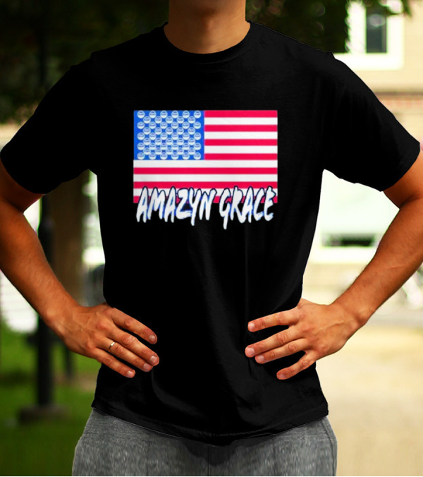 America Flag Amazyn Grace Pepsi Cap Stars T-Shirt