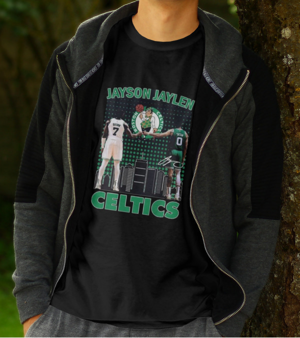 Jayson Jaylen Boston Celtics Jaylen Brown Jayson Tatum Signatures T-Shirt