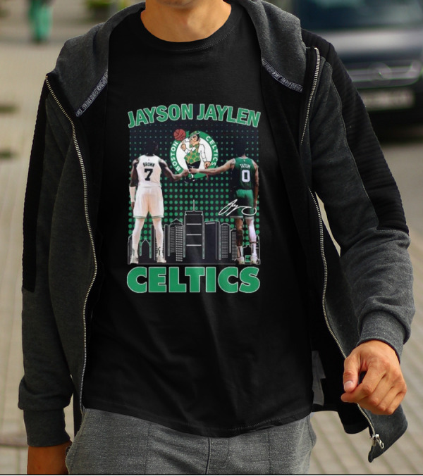 Jayson Jaylen Boston Celtics Jaylen Brown Jayson Tatum Signatures T-Shirt
