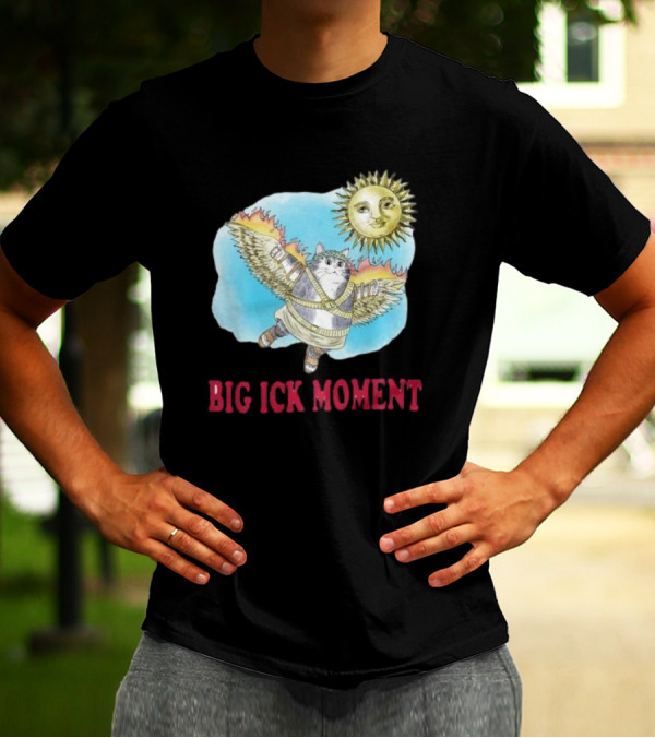 Big Ick Moment Cat With Wings And Sun T-Shirt