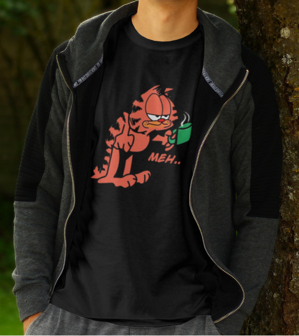 Garfield Meh Coffee Mug Mondays T-Shirt