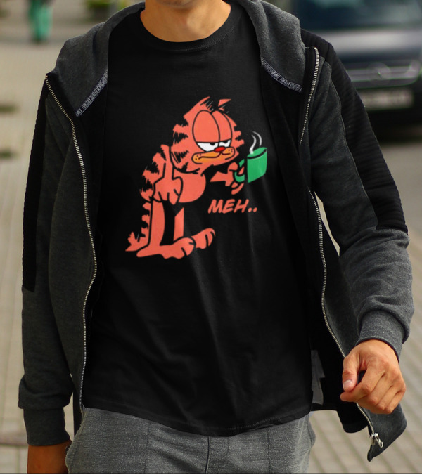 Garfield Meh Coffee Mug Mondays T-Shirt