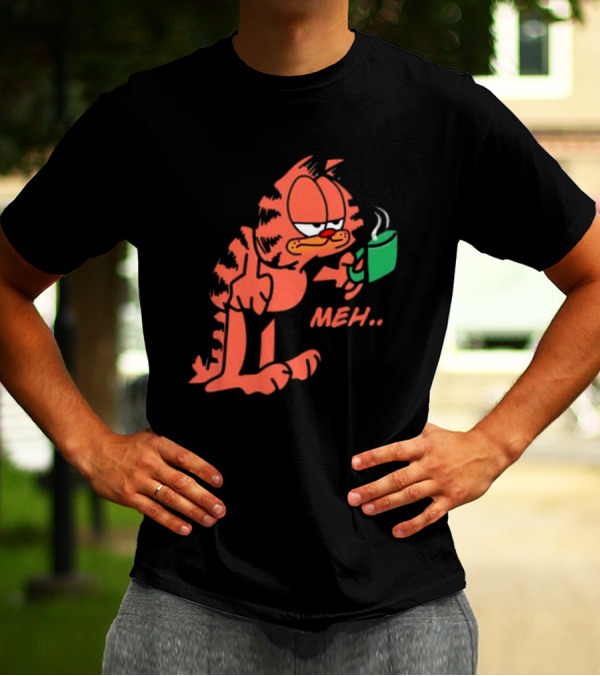 Garfield Meh Coffee Mug Mondays T-Shirt