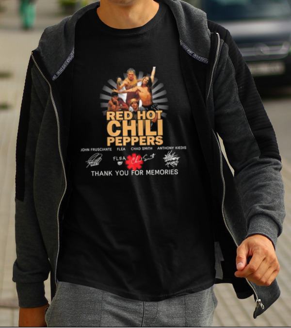Red Hot Chili Peppers Thank You For Memories John Frusciante Flea Chad Smith Anthony Kiedis T-Shirt